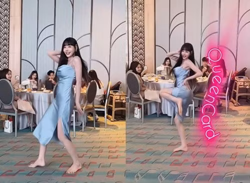 Vương Y Đình, hot girl, cựu thành viên nhóm nhạc "AMOi-AMOi" do Namewee sáng lập, vừa trở thành tâm điểm chú ý trên mạng xã hội với màn trình diễn táo bạo tại đám cưới bạn thân.