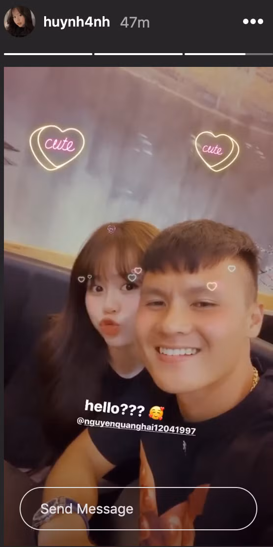 Rich kid Nha Trang bị fan Nhật Lê cho là người thứ 3 xen vào cuộc tình của Quang Hải và Nhật Lê.