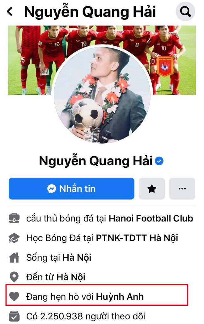 Không hay lên tiếng về việc đời tư thế nhưng trước làn sóng chỉ trích bạn gái, Quang Hải từng có hành động bênh vực.