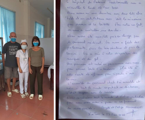 Trước đó, nhiều người nước ngoài khi thực hiện chữa trị, cách ly COVID-19 tại Việt Nam cũng từng gửi lời cảm ơn, thư tri ân đối với các y, bác sĩ chăm sóc họ nói riêng và nền Y tế Việt Nam nói chung.