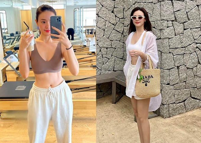 Người đẹp kết thân với bộ môn pilates khoảng gần hai năm qua. Từ khi thử tập pilates, cô nàng thích thú và tập chăm chỉ hàng tuần, bên cạnh các môn thể thao cô vẫn theo đuổi trước đó như gym, boxing.