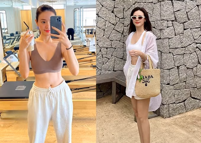 Người đẹp kết thân với bộ môn pilates khoảng gần hai năm qua. Từ khi thử tập pilates, cô nàng thích thú và tập chăm chỉ hàng tuần, bên cạnh các môn thể thao cô vẫn theo đuổi trước đó như gym, boxing.