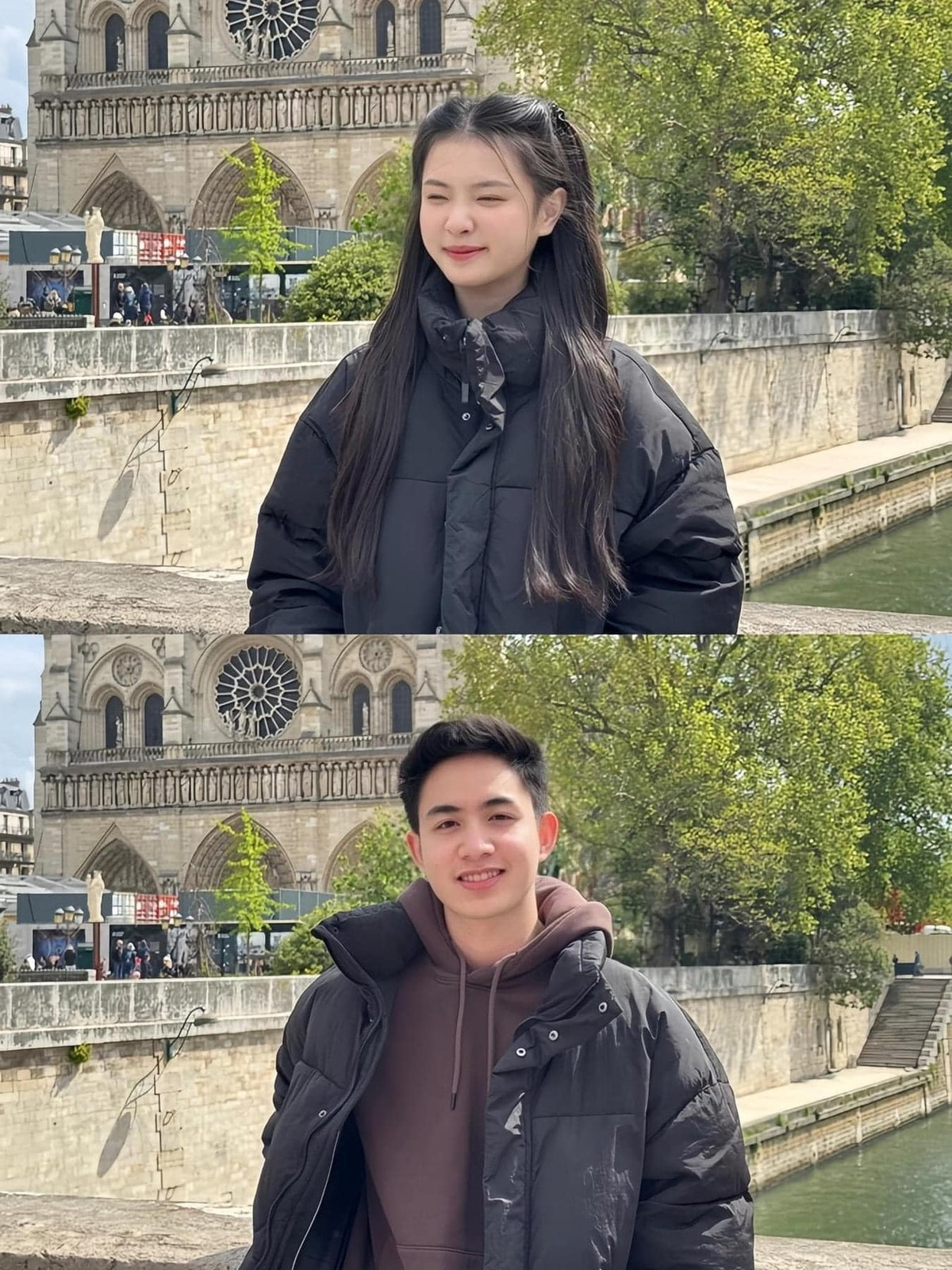 Ngay khi mới vào lớp 10, Vũ đã nghe danh khối 12 có "chị đẹp" vừa xinh xắn vừa học giỏi lại năng động, hay tham gia công tác Đoàn. Nhưng lúc đó cả 2 vẫn còn là học sinh, anh chàng chỉ đơn giản là có cảm tình mà không nói chuyện nhiều.