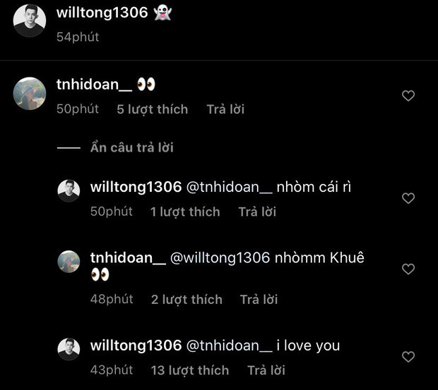 Chàng CEO Người ấy là ai cũng có những bình luận rất "ngọt" với bạn gái.