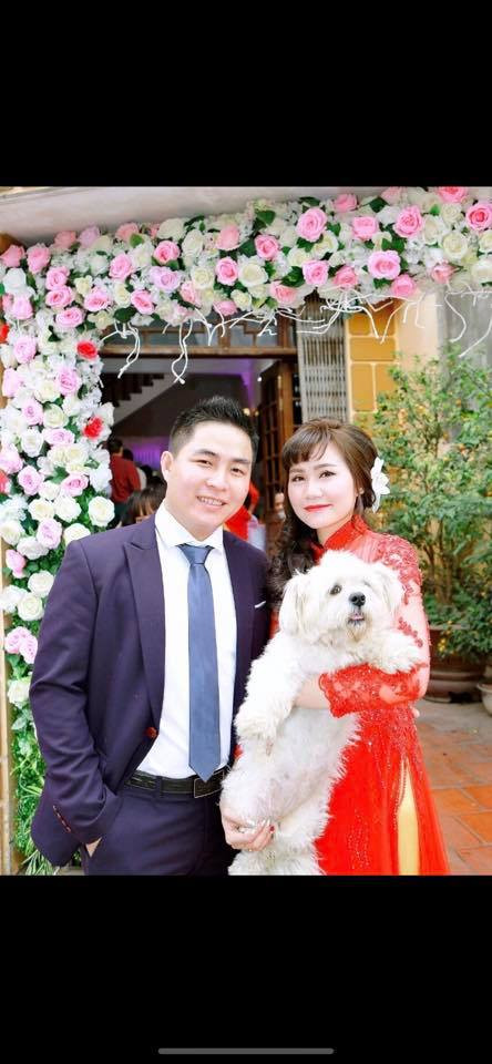 "Tuesday" làm mặt hoang mang khi được cô dâu bế lên chụp ảnh khiến ai xem cũng phải bật cười.