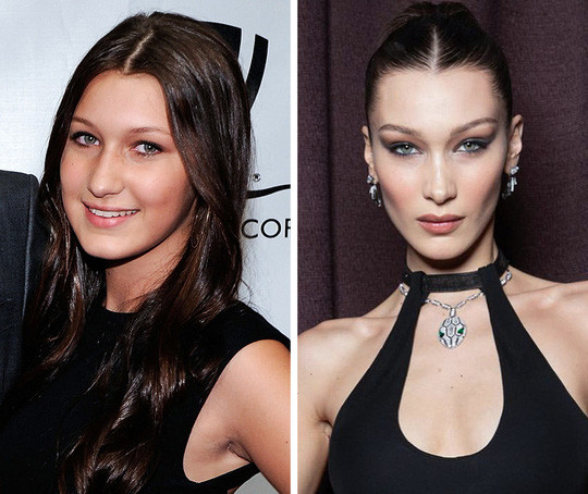 Bella Hadid hiện tại là một trong những siêu mẫu nổi tiếng thế giới. Hình ảnh 10 năm trước của cô với gương mặt mũm mĩm khiến nhiều người không tin nổi.