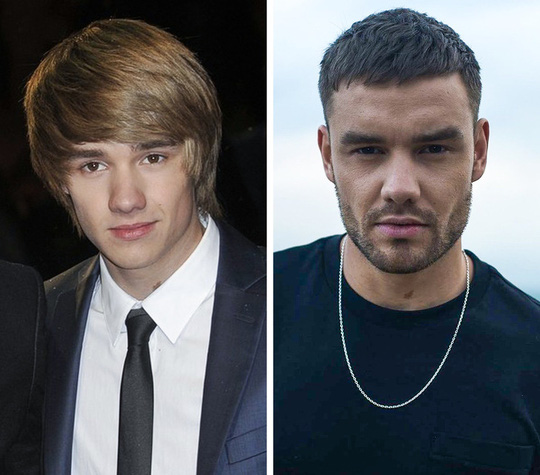 Liam Payne đáng yêu của 10 năm trước đã biến mất và thay thế bằng hình ảnh nam tính, phong trần với bộ râu quai nón và mái tóc ngắn sát đầu.