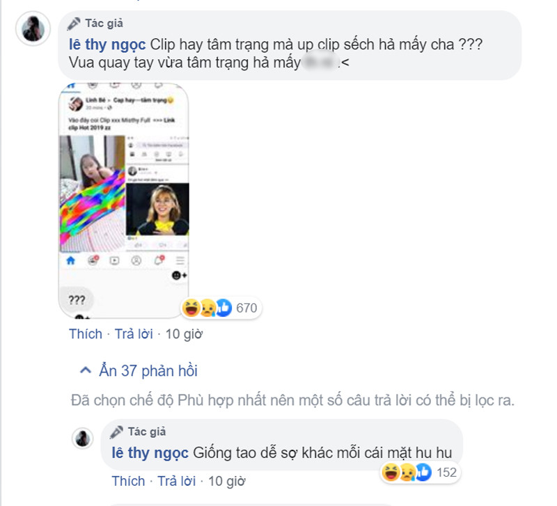 Trả lời bạn bè ở phần bình luận, streamer cũng gay gắt nói: "Giống dễ sợ khác mỗi cái mặt".