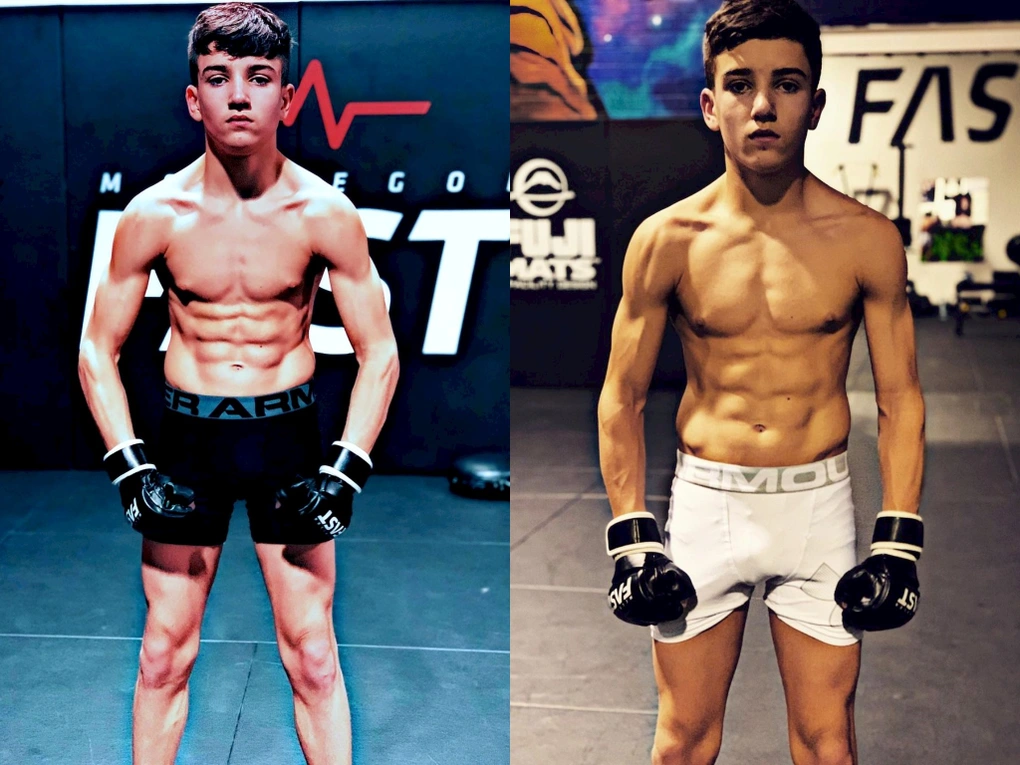 Ở tuổi 13, Brandon cao lớn phổng phao và lộ rõ hơn các khối cơ bắp trên cơ thể.