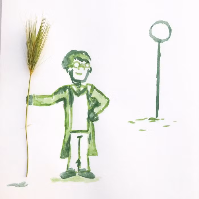 Một cọng cỏ cũng có thể trở thành chiếc chổi bay thần kỳ của Harry Potter.