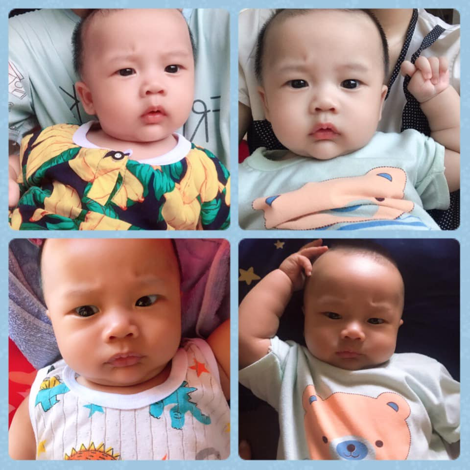 Và anh bạn có gương mặt cau có mọi lúc mọi nơi này cũng được một bà mẹ chia sẻ với tâm trạng "đồng cảnh ngộ".