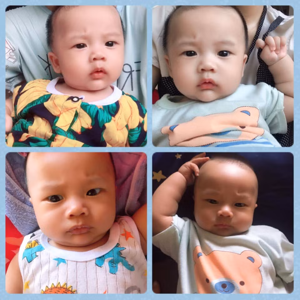 Và anh bạn có gương mặt cau có mọi lúc mọi nơi này cũng được một bà mẹ chia sẻ với tâm trạng "đồng cảnh ngộ".