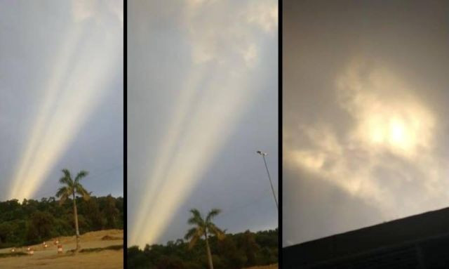 Cảnh hai mặt trời xuất hiện cùng lúc kéo theo một chùm ánh sáng kỳ lạ