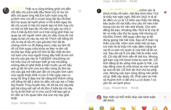 Trên tiktok, tiền vệ Quang Hải cũng chỉ theo dõi mội tài khoản của Huỳnh Anh, càng khiến fans Nhật Lê thêm phản ứng khá tiêu cực.