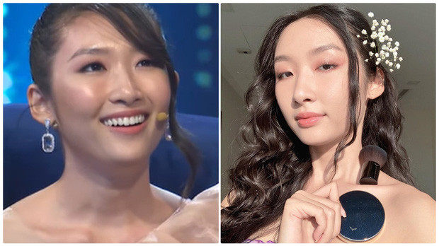 Tham gia chương trình, cô nàng này không may khi vị dìm hàng nhẹ về nhan sắc với khuôn mặt nhợt nhạt và ngăm đen, khác xa so với ảnh mạng.