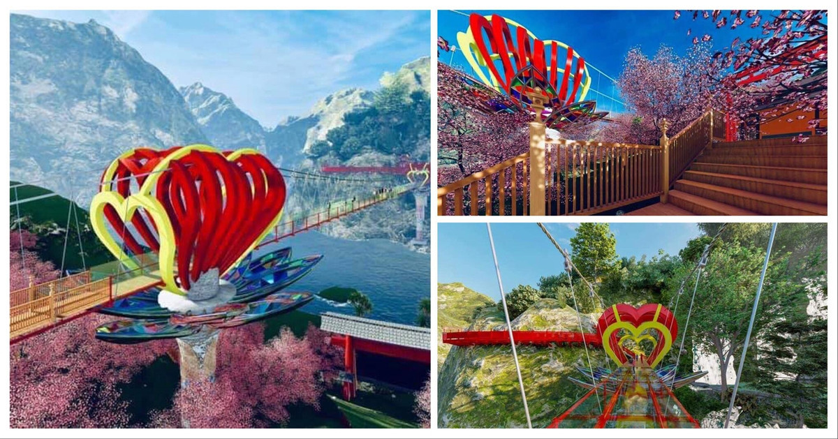 Trước cầu Rồng Mây, Việt Nam từng xây dựng cây cầu kính khác tại Mộc Châu với tên gọi Cầu Tình Yêu. Cây cầu này cũng là điểm check-in thu hút nhiều du khách, chủ yếu là giới trẻ. Ảnh: foody.vn
