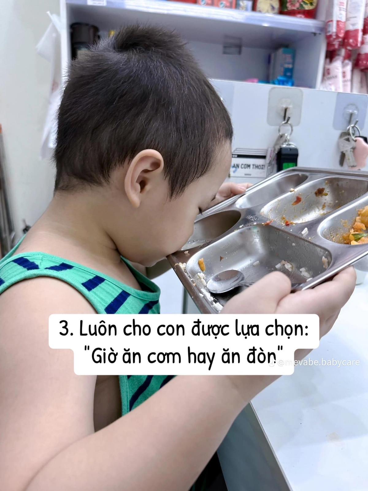 Luôn cho con được lựa chọn, nhưng lựa chọn "ăn cơm hay ăn đòn".