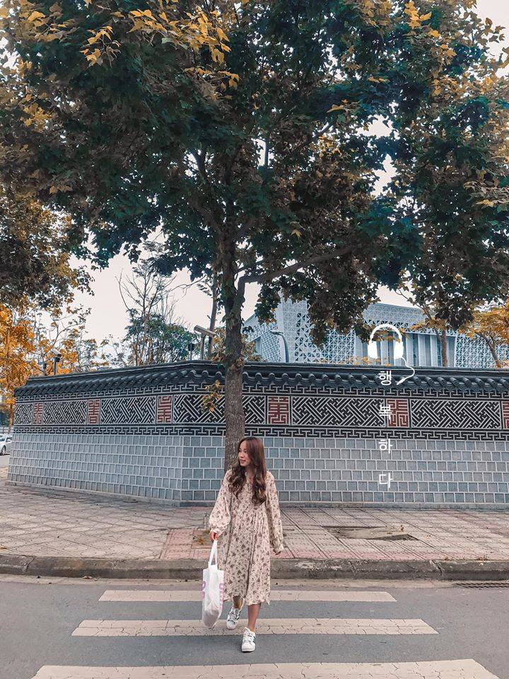 Vậy là chẳng cần phải lặn lội sang tận Hàn Quốc, lo ngại dịch bệnh, giới trẻ Hà Thành đã có địa điểm chụp hình ngay trong lòng thành phố.