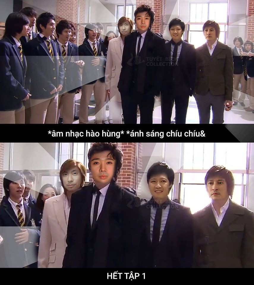 F4 lừng lẫy của trường Shinwa thật sự khiến nhiều người không nhịn nổi cười.