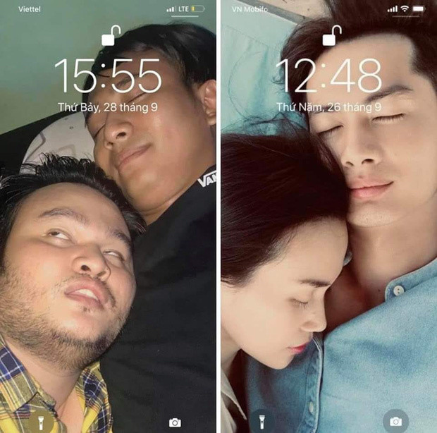 Đây không phải lần đầu tiên Thái Vũ cùng Vinh Râu "cà khịa" đôi trai tài gái sắc này, trước đó khi thấy nam diễn viên sinh năm 1992 đăng tải hình chụp bạn gái làm hình nền điện thoại thì "cặp đôi tếu táo" này cũng lập tức cover lại y chang: "Hình nền điện thoại vậy còn làm ăn gì được nữa ta?".