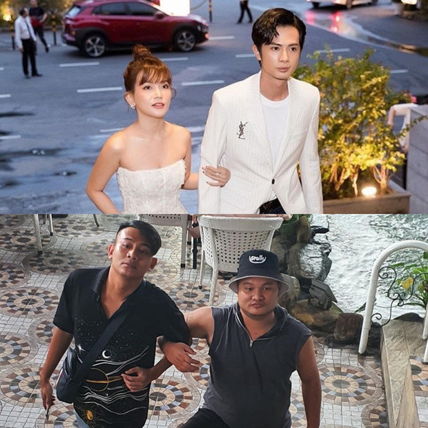 Không bỏ qua cơ hội trêu ghẹo bạn thân, Thái Vũ ngay lập tức hợp tác cùng Vinh Râu "hóa thân" thành cặp đôi "tiên đồng ngọc nữ" khiến dân mạng phì cười.