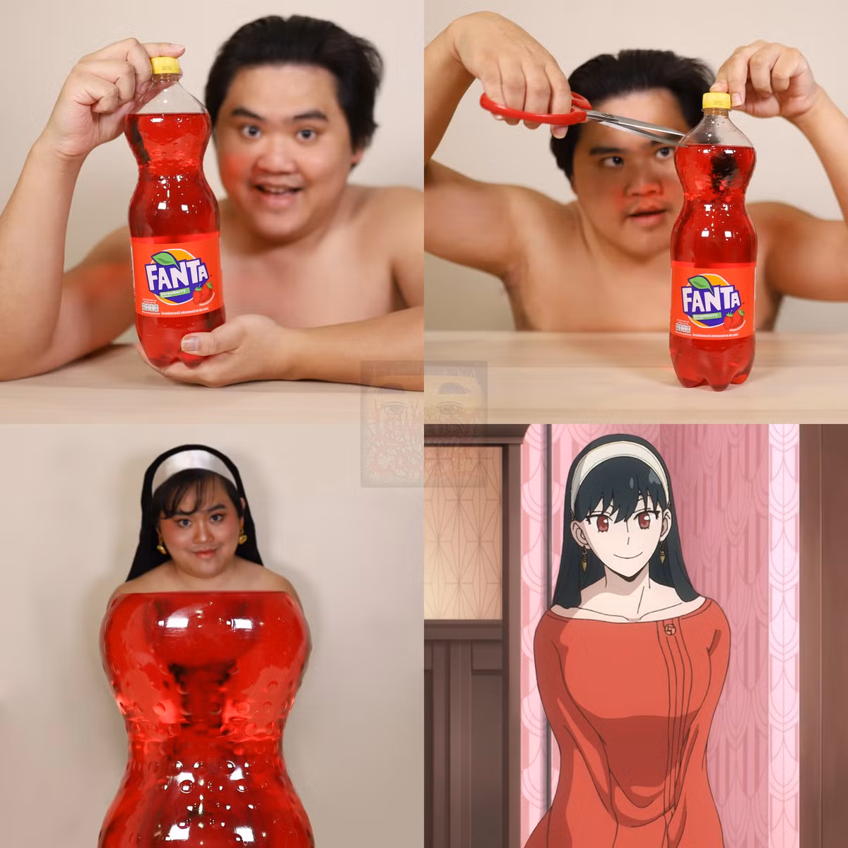 Chiếc váy cực sáng tạo từ một chai nước ngọt.