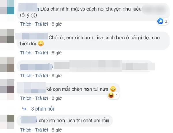 Dân mạng cho rằng Quỳnh đang tự ảo tưởng về nhan sắc của bản thân mình, thậm chí là có ý nhắc tới Lisa để gây chú ý.