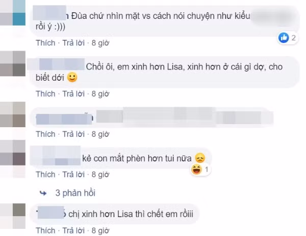 Dân mạng cho rằng Quỳnh đang tự ảo tưởng về nhan sắc của bản thân mình, thậm chí là có ý nhắc tới Lisa để gây chú ý.