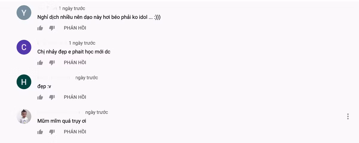 Bên cạnh những lời khen về nhan sắc và động tác uyển chuyển, clip của Trâm Anh nhận được khá nhiều bình luận góp ý rằng thời gian gần đây, trông cô nàng hơi mũm mĩm, bắp tay và lưng bắt đầu thô hơn trước rất nhiều.