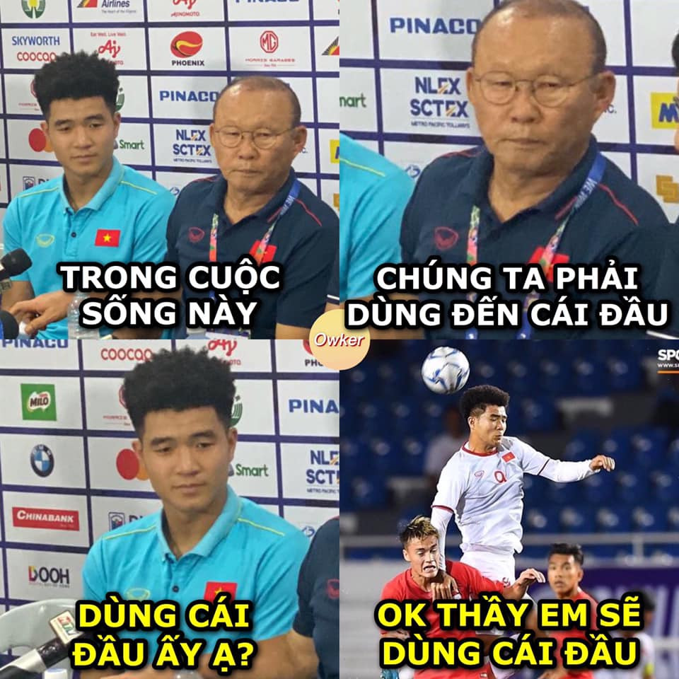 Đức Chinh với pha đánh đầu đẳng cấp đã giúp tuyển U22 Việt Nam chiến thắng chính là minh chứng rõ ràng nhất cho việc trong bóng đá, việc sử dụng cái đầu là rất quan trọng. Ai dám nói các cầu thủ chỉ biết chạy và tranh nhau trái bóng tròn?