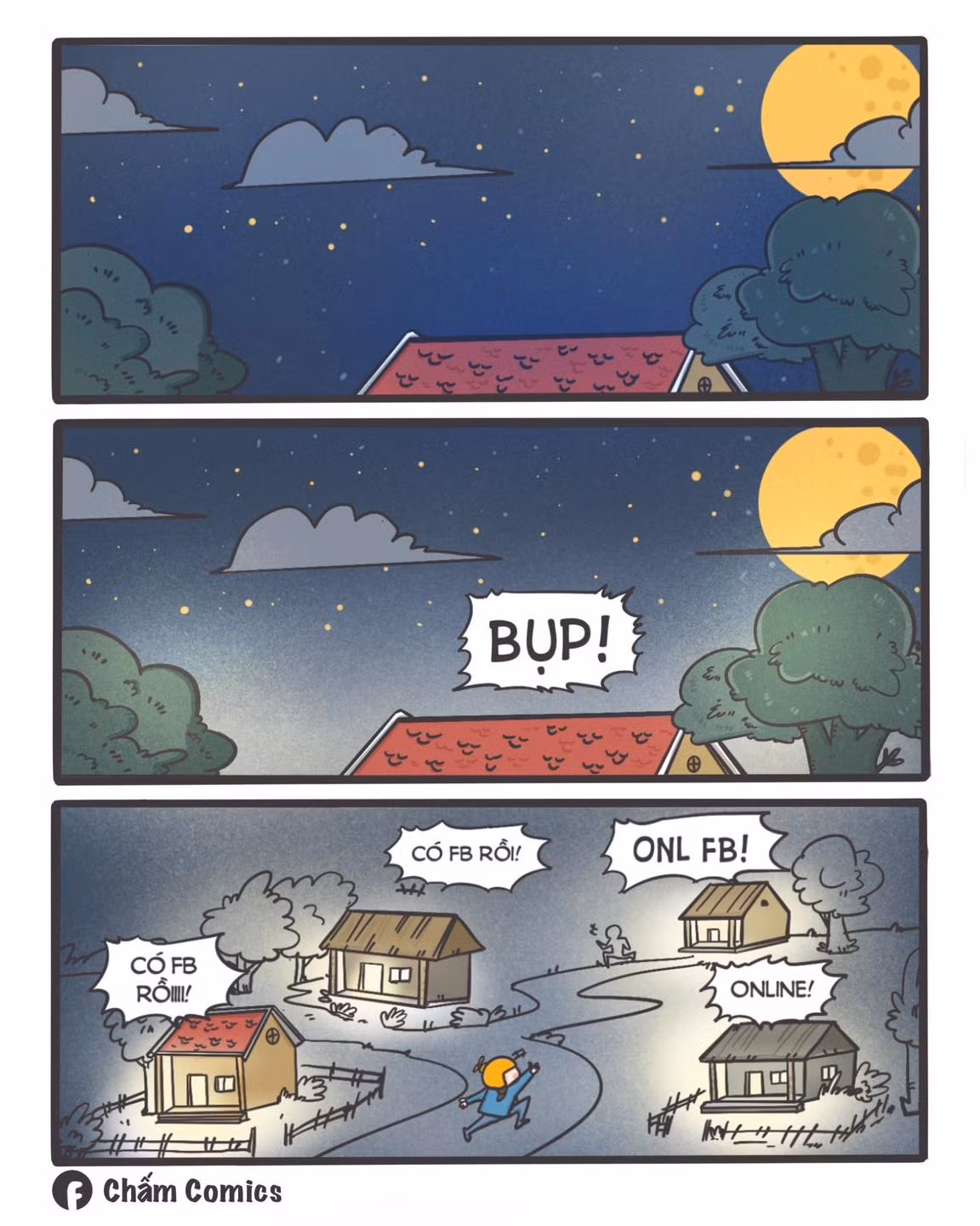 Facebook lỗi bây giờ giống như cảnh mất điện thời "ông bà ta".