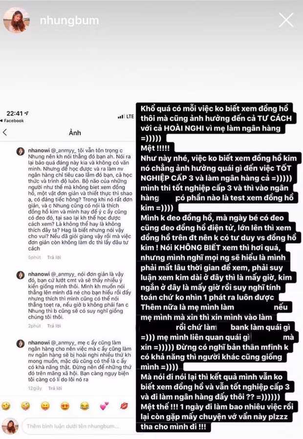 Mới đây, trên Instagram cá nhân bạn gái cầu thủ Văn Toàn vừa có màn đáp trả gay gắt với antifan vì bị chê kém thông minh.