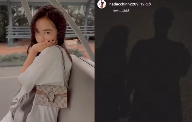 Giống Duy Mạnh, Đức Chinh là cầu thủ rất chăm chỉ tag bạn gái trên mạng xã hội như một lời khẳng định cho tình cảm của cặp đôi.