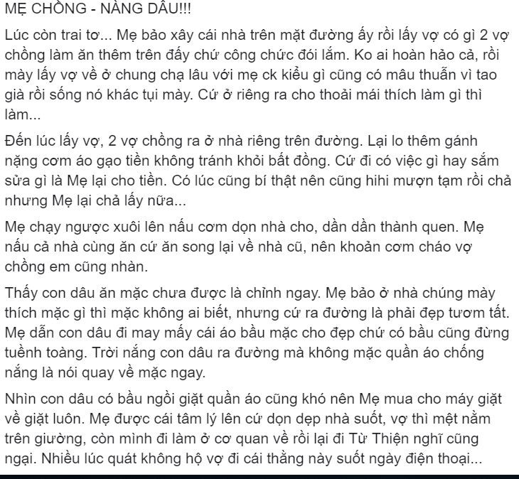 Ba me chong cua nam thuong nang dau nhu con de khien chi em ao uoc