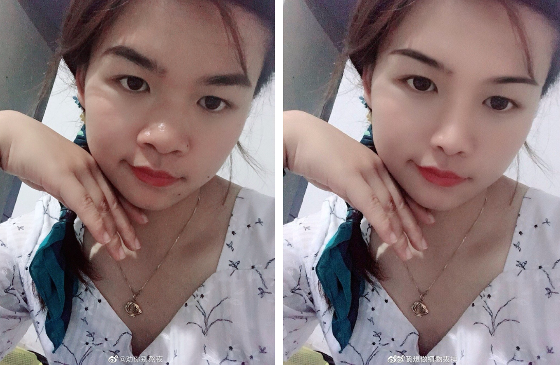 Chiếc mũi to đã nhỏ hơn hẳn chỉ bằng một thao tác. Nhìn thế này mới thấy sự thần kì của các phần mềm chỉnh ảnh. Chẳng ngoa khi nói rằng công nghệ nợ đàn ông một lời xin lỗi và phụ nữ thì nợ công nghệ một tiếng cảm ơn.