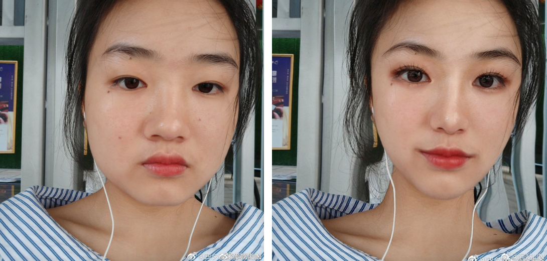 Mọi khuyết điểm trên khuôn mặt như mụn, tàn nhang, vết thâm đều đã bị xoá sạch nhờ các ứng dụng hình hình thần kỳ.