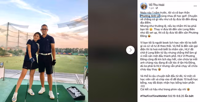 Ngoài ra, Thu Hoài tiết lộ quen bạn trai do đi nhầm sân tập nhân kỉ niệm 1 năm ngày đầu gặp mặt của cặp đôi. Cô nàng cũng coi đây như định mệnh từ một cô bạn thân.