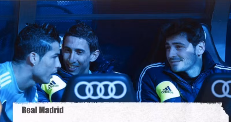 Bộ ba Ronaldo, Di Maria và Casillas cũng đã từng phải ngồi ghế dự bị.