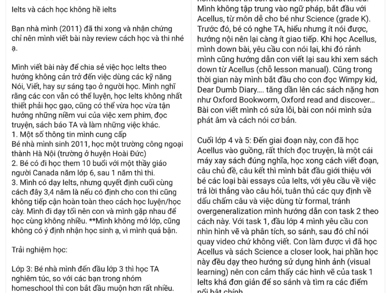 Tranh cai chuyen me ep con hoc du thu, IELTS 8.0 van che-Hinh-2