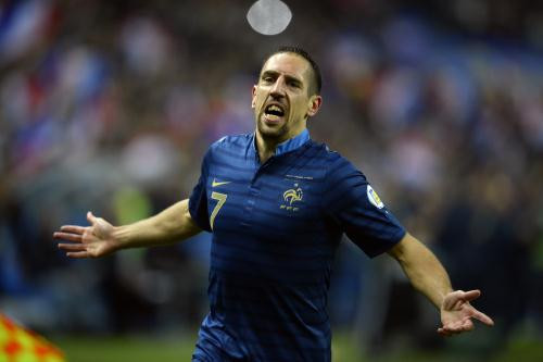 Ở ĐT Pháp, Ribery được coi là Zidane mới. Mặc dù chưa thể giúp ĐT Pháp có danh hiệu cao quý nào nhưng Ribery lại là cầu thủ có ý nghĩa rất đặc biệt ở ĐT Pháp. Chính anh là người đã vực dậy cả đội bóng sau vụ nổi loại Knysna năm 2010. Tại World Cup 2014, Ribery không tham dự vì chấn thương và anh muốn nhường vị trí cho các đồng đội trẻ phát triển.