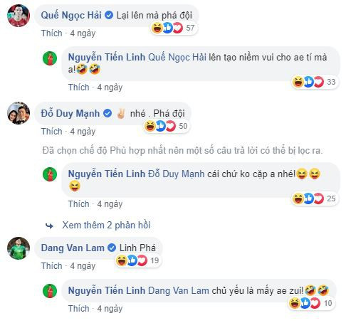 Được biết, lý do khiến chàng cầu thủ U23 Việt Nam bị gọi với cái tên "Linh phá đội" là do anh chàng nghĩ ra rất nhiều trò quậy phá, trêu đùa, bày trò nghịch ngợm khiến cả đội náo loạn mỗi khi hội quân. Giải thích cho việc này, Tiên Linh cho biết làm vậy để mọi người vui là chính.