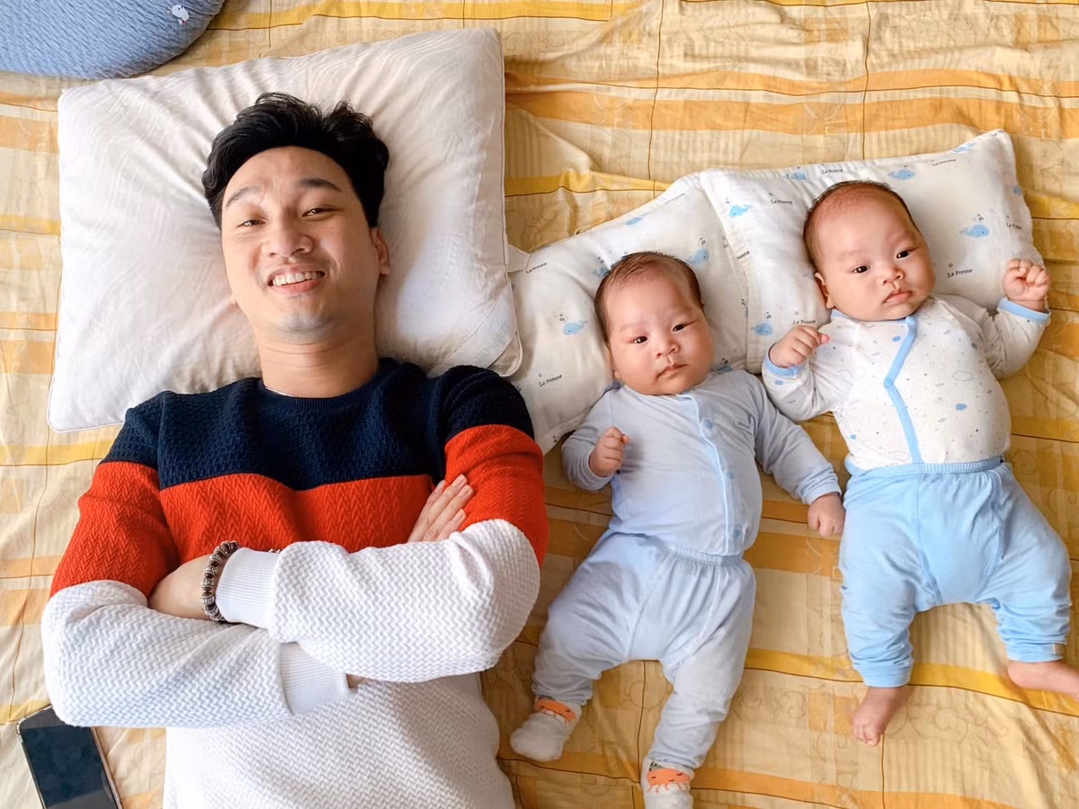 Nguoi vo bo lam tiep vien, sinh 2 con trai cho MC Thanh Trung-Hinh-5