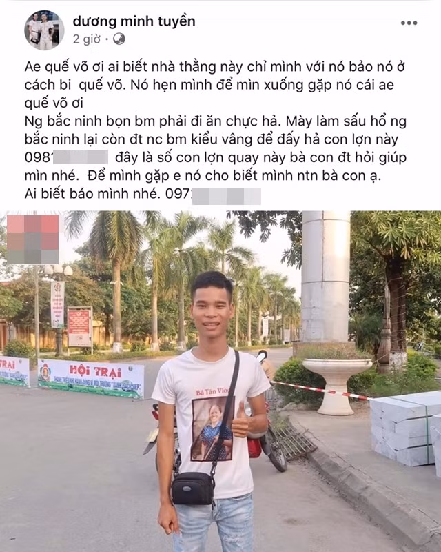 Dương Minh Tuyền ráo riết nhờ cộng đồng mạng truy tìm địa chỉ của “thánh ăn chực” để chơi "xanh chín" một phen.