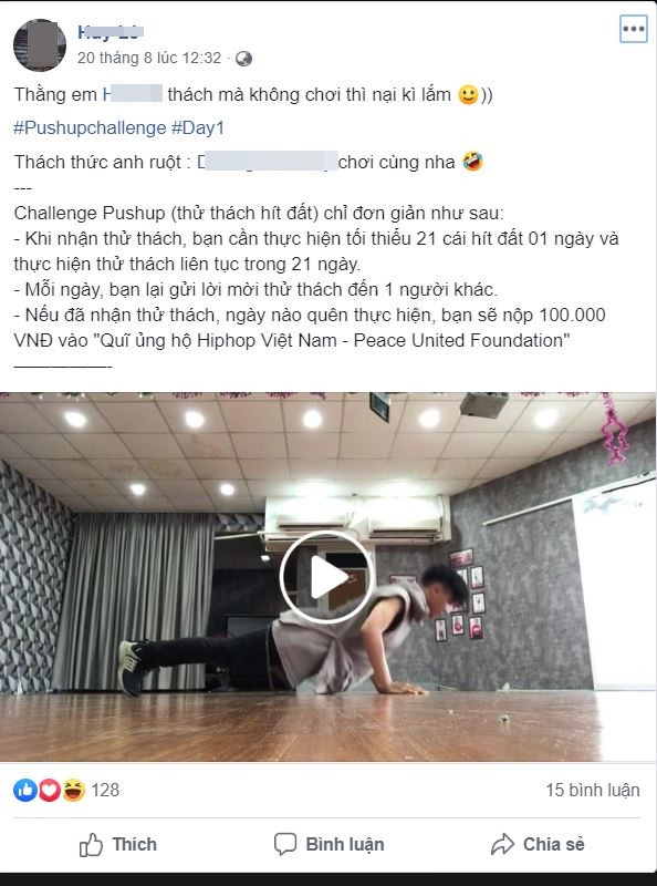 Push – up challenge được khởi xướng bởi tổ chức phi lợi nhuận 22Kill nhằm kêu gọi mọi người chú ý và quan tâm đến hội chứng rối loạn tâm lý nặng nề sau khi tham chiến.