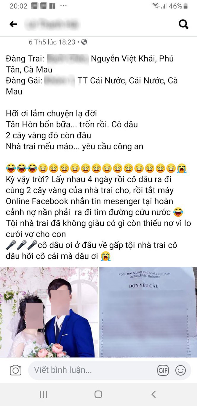 Co dau Ca Mau bien mat cung 2 luong vang: Bi hai cac nang dau Viet