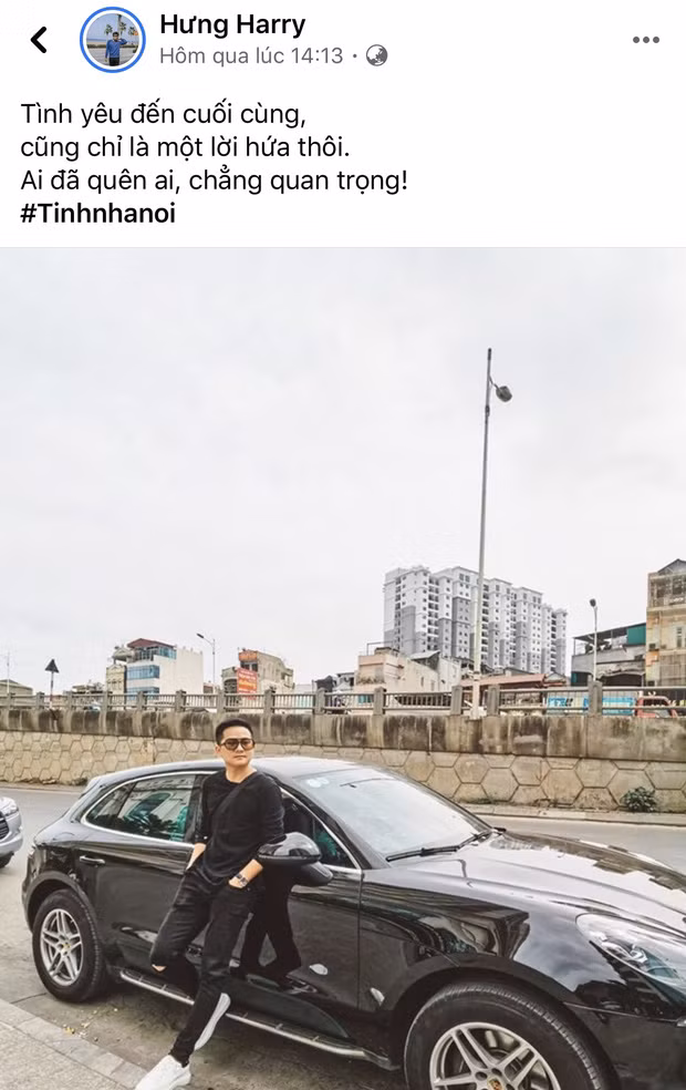 Sau khi những bức ảnh hẹn hò đêm khuya của Quang Hải và Nhật Lê xuất hiện, Hưng Harry liên tục đăng tải trạng thái buồn bã, từ bỏ và đổi lại tên trên mạng xã hội.