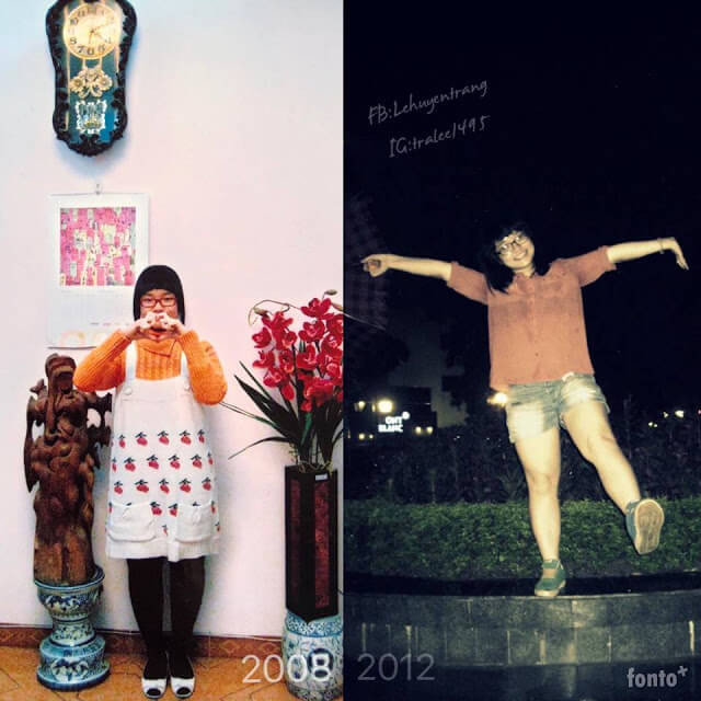 5 năm trước, Trang là cô gái khá mũm mĩm với những đường nét kém xinh. Cũng từ đó, cô bạn này ngại giao tiếp, không dám mở lòng ra với ai.