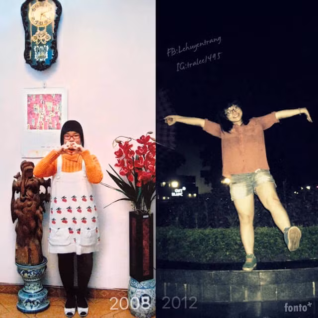 5 năm trước, Trang là cô gái khá mũm mĩm với những đường nét kém xinh. Cũng từ đó, cô bạn này ngại giao tiếp, không dám mở lòng ra với ai.