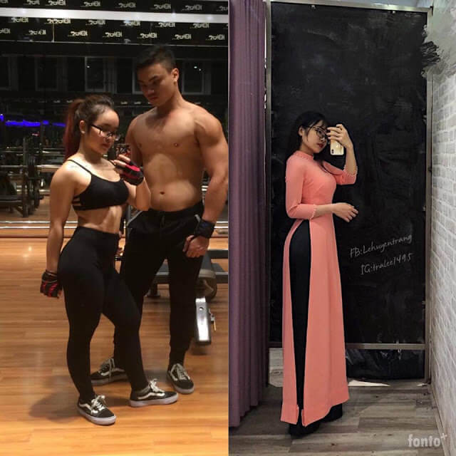 Nhớ về thời gian đen tối, Huyền Trang tâm sự: “Mình cao 1m52 nặng 56kg, vòng eo có thời kỳ lên tới 90 (cm). Ngày đó còn trẻ con nên mình không quan tâm đến ngoại hình. Hồi đó mình tự ti kinh khủng, chân mình to đến mức không mặc vừa bất kỳ loại quần nào, cứ vừa đùi thì rộng bụng, căng bắp trông rất kinh dị."