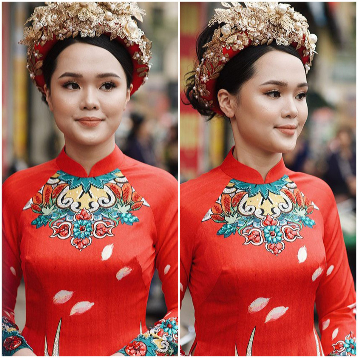 Quỳnh Anh cũng là người đẹp khốn khổ trong ngày ăn hỏi với lỗi cơ bản của thợ trang điểm. Cô nàng lựa chọn make up tông đất nên già trông thấy cùng với mái tóc bù xù như tổ quạ khiến dân mạng đùa rằng chắc chắn thợ trang điểm là người yêu cũ của Duy Mạnh.